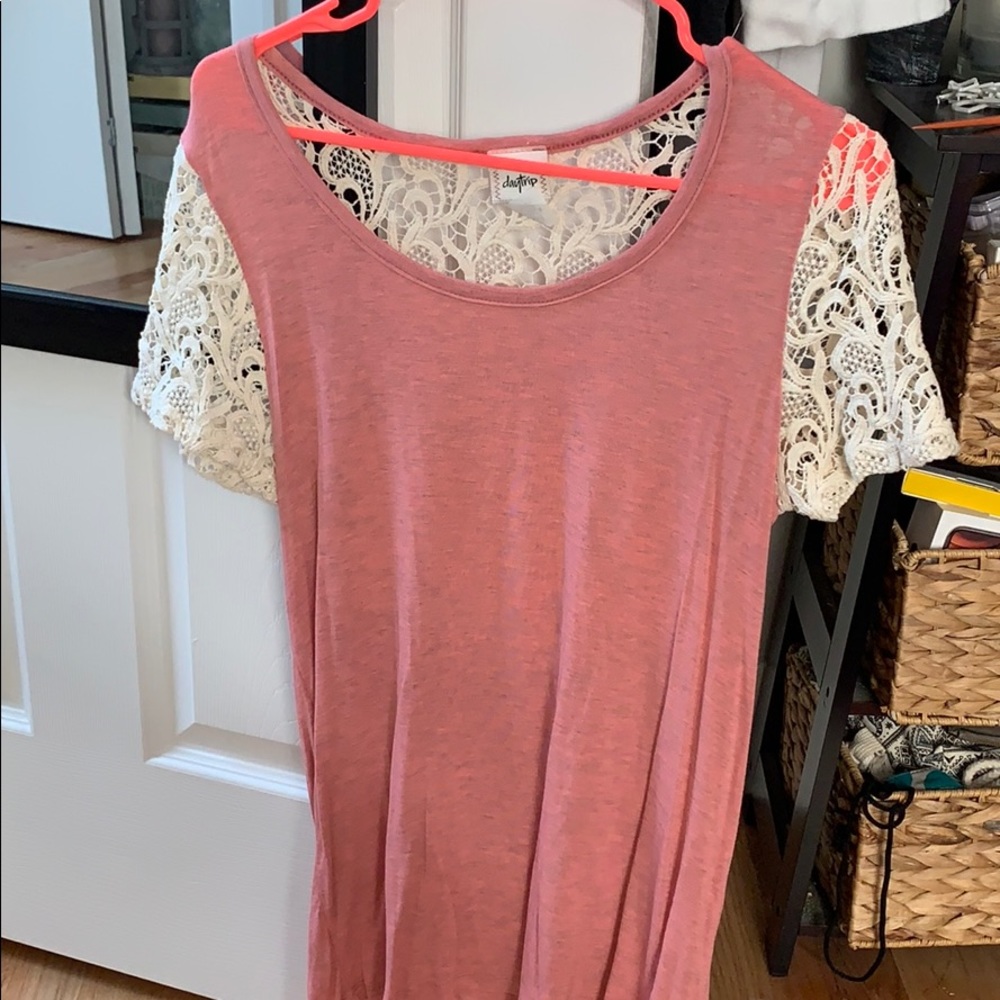 Omens open back lace top!